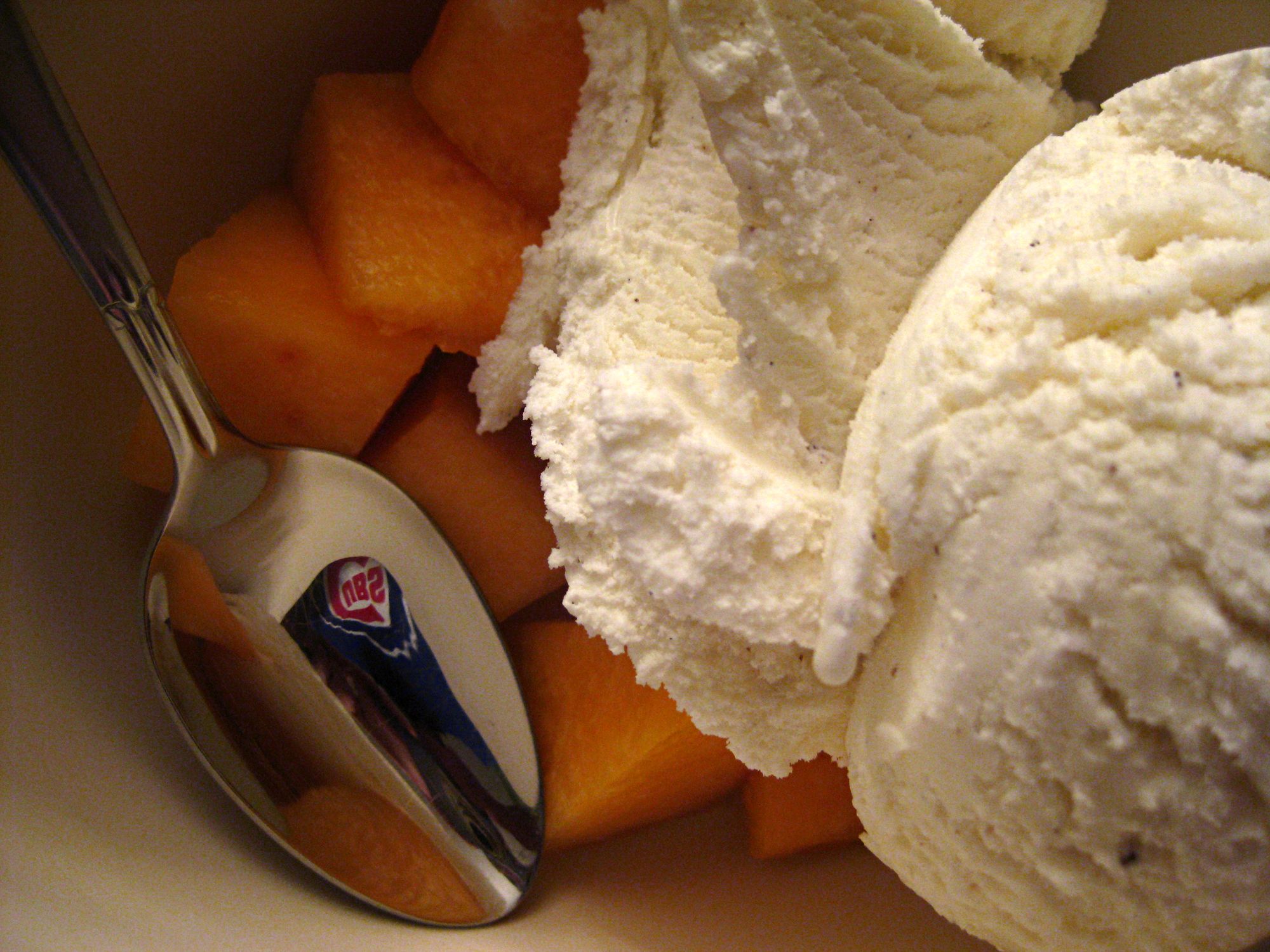 Cantaloupe + Ice Cream + Cubs Shirt